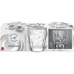 Стакан Олд фэшн 'Даймонд';стекло;385мл;D=91,H=103мм;прозр. 6шт/уп