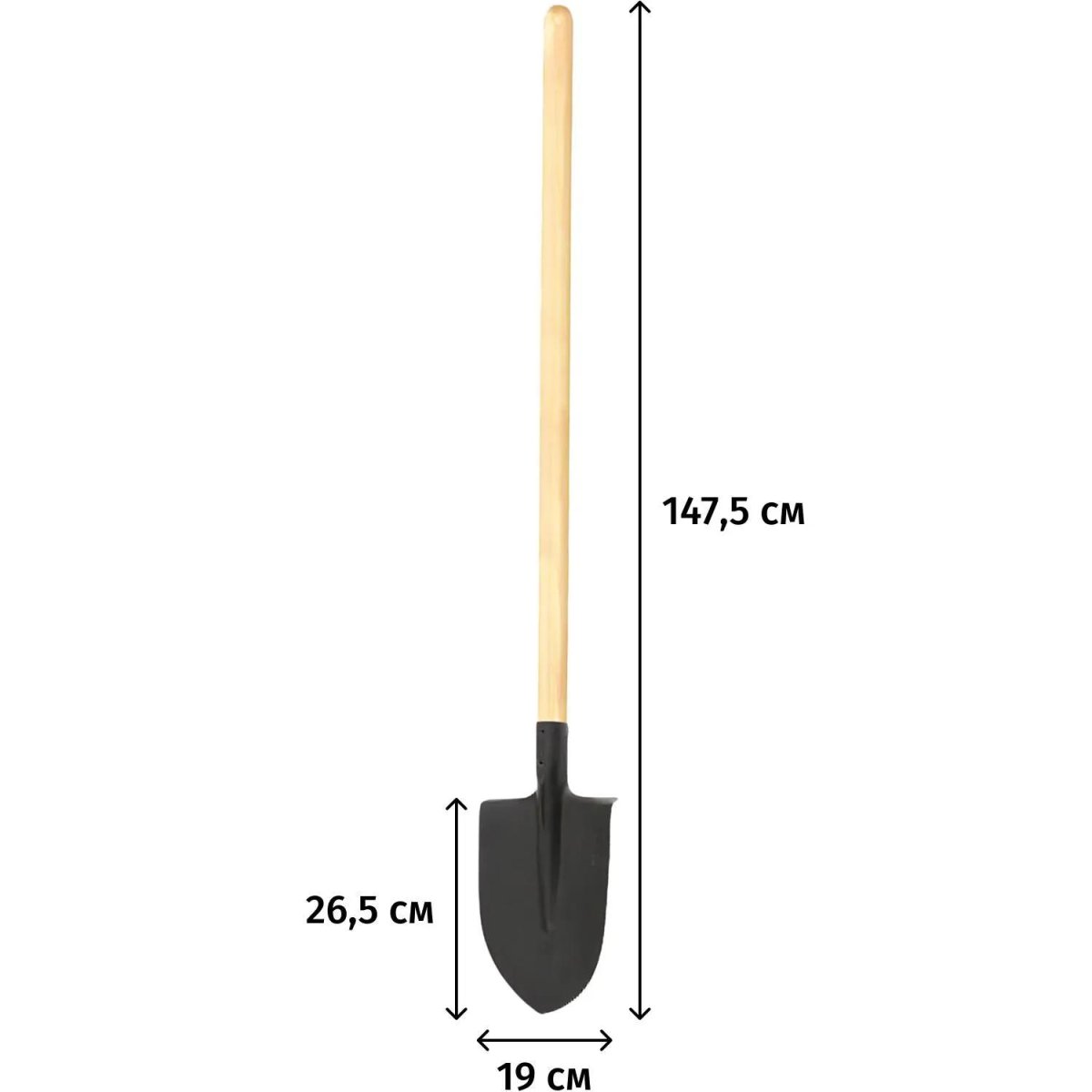 Лопата штыковая с черенком_111001Ч