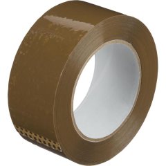 Клейкая лента упаковочная 48мм х 132м, коричневый, 45мкм, 6 шт/уп