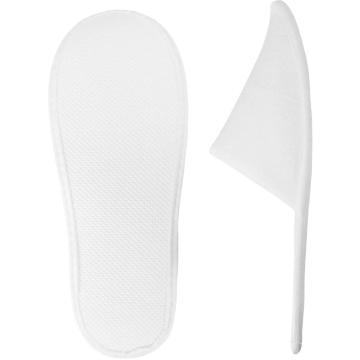 Тапочки Люкс одноразовые махровые закрытый мыс белые 50 пар/уп