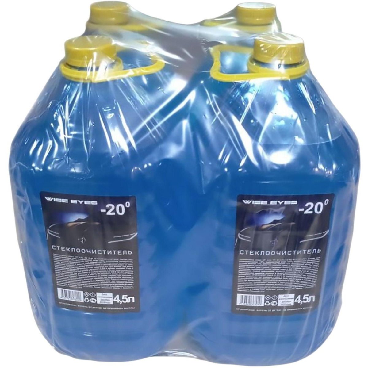 Жидкость стеклоомывающая зимняя Wise Eyes -20 4,5л ПЭТ 4 штуки/уп