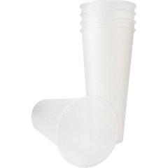 Стакан одноразовый 650 мл, диз. Bubble Cup, прозр.,матовый,ПП, 10 шт/уп