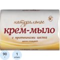 Мыло туалетное крем Невская Косметика Натуральное/шелк 90г