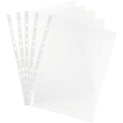 Файл-вкладыш А4 30 мкм  Выбор есть, гладкие с перф, 100шт/уп