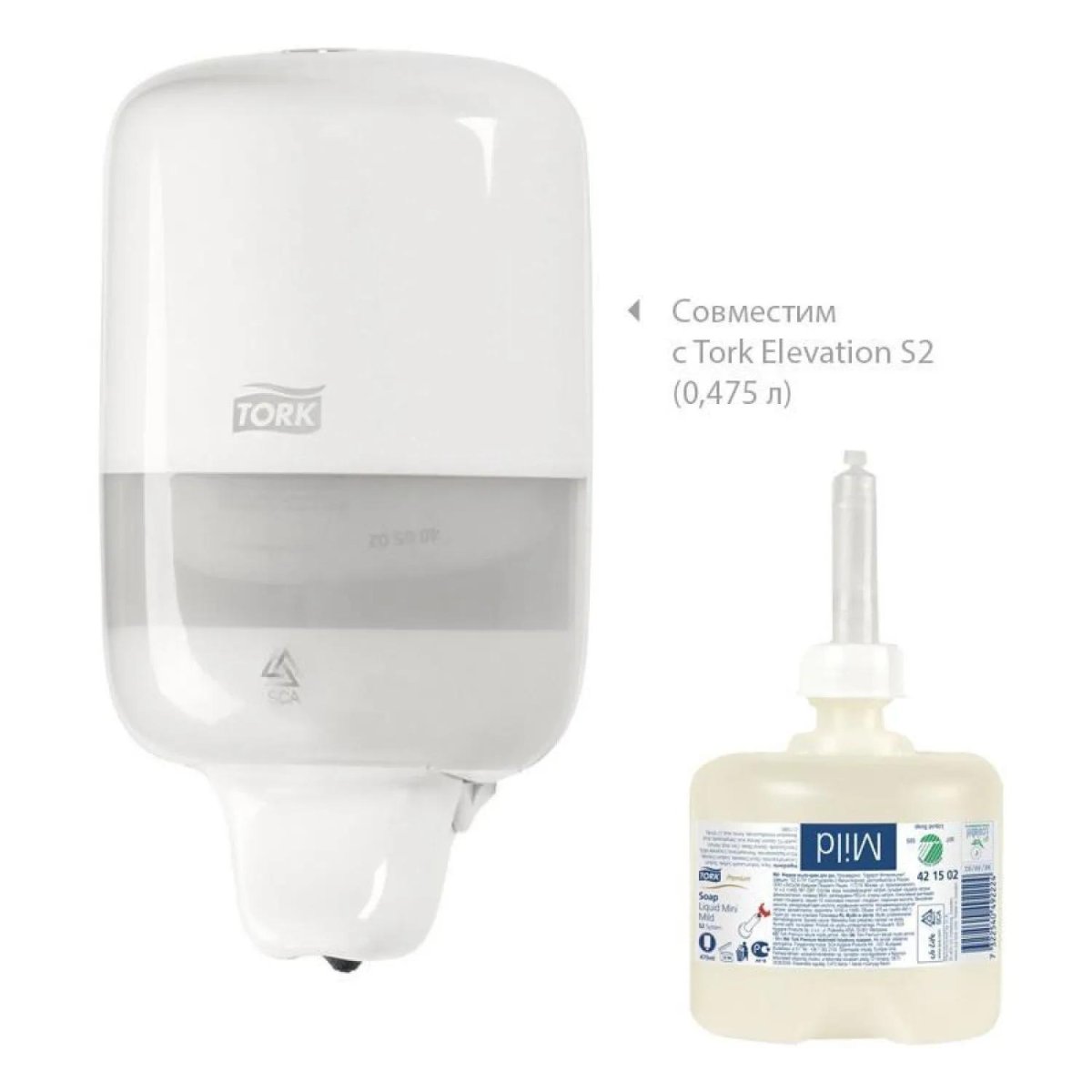 Картридж с жидким мылом Tork S2 0,475л, 421502/420502