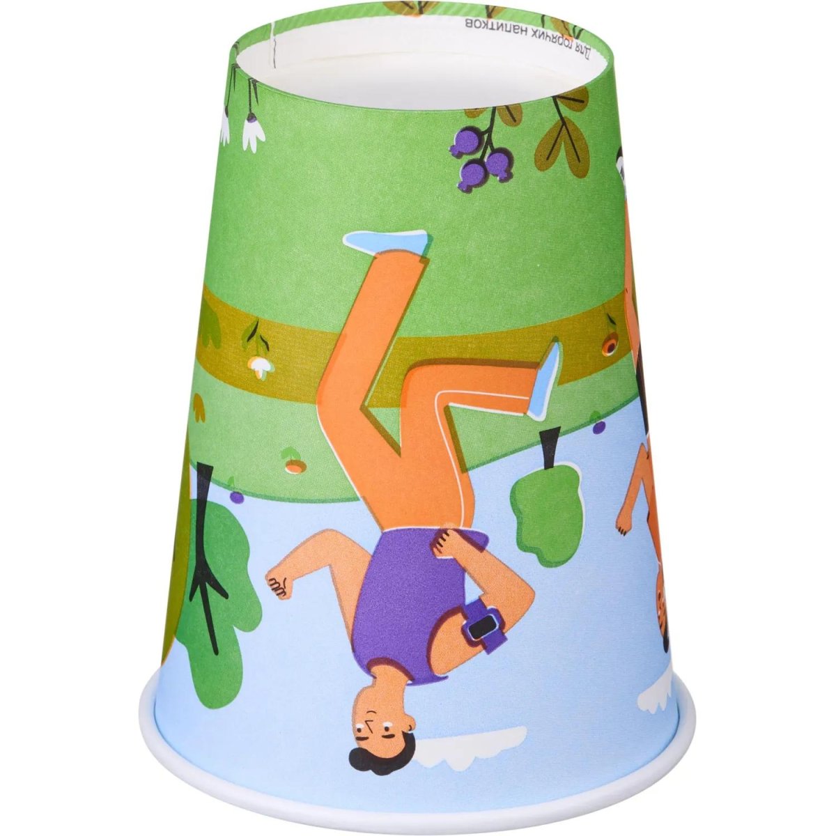 Стакан одноразовый бум односл. 350 мл d-90мм Спортивные игры (MIX) 50шт/уп