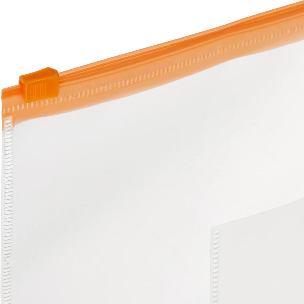 Папка-конверт на молнии А5 150мкм прозрачн.,с карманом д/визитки 10шт/уп