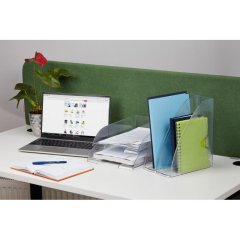 Лоток горизонтальный Комус Русская серия, прозрачный