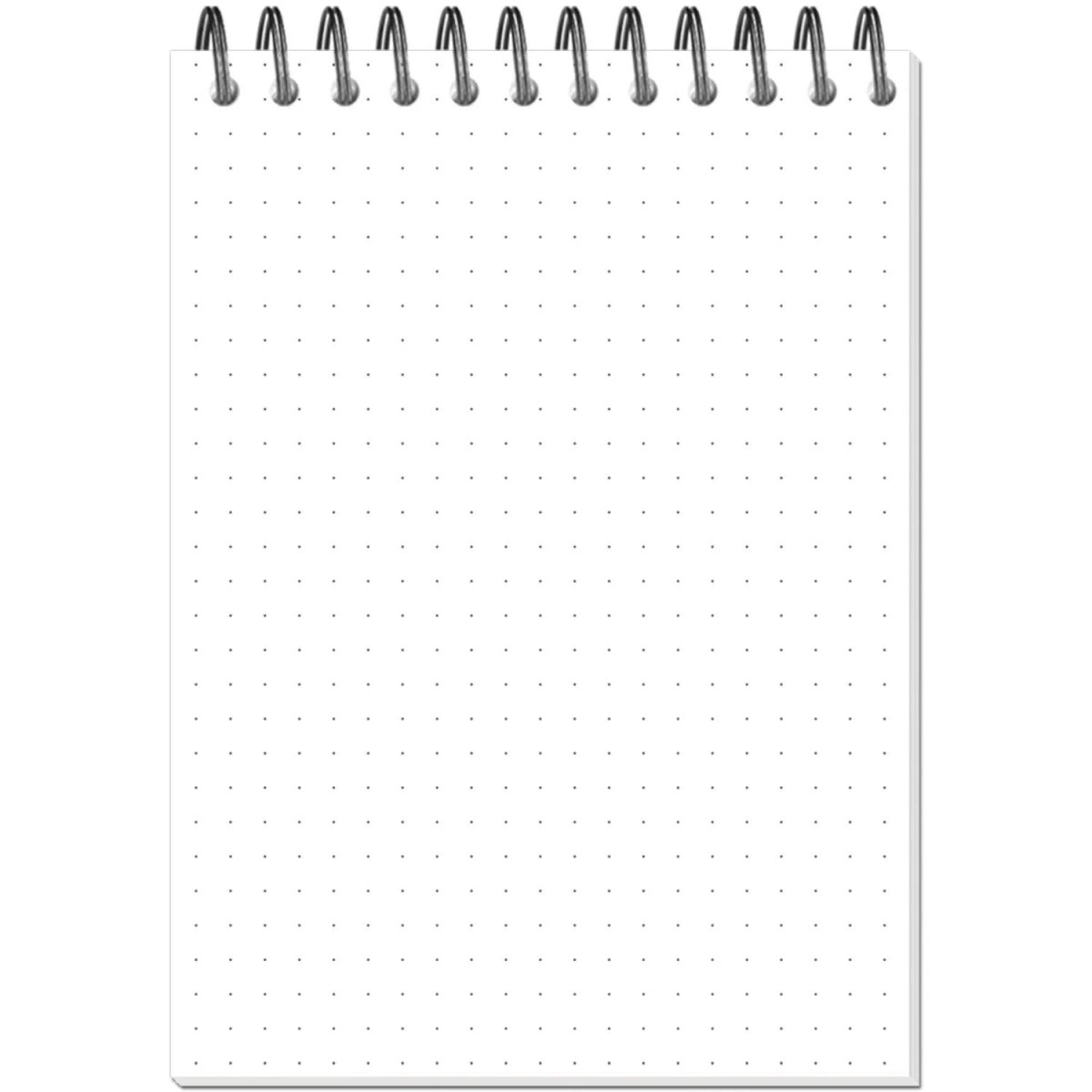 Блокнот А6,60л,точка,греб.верхн,обл.глянц.лам. Attache Fleur Лазурь