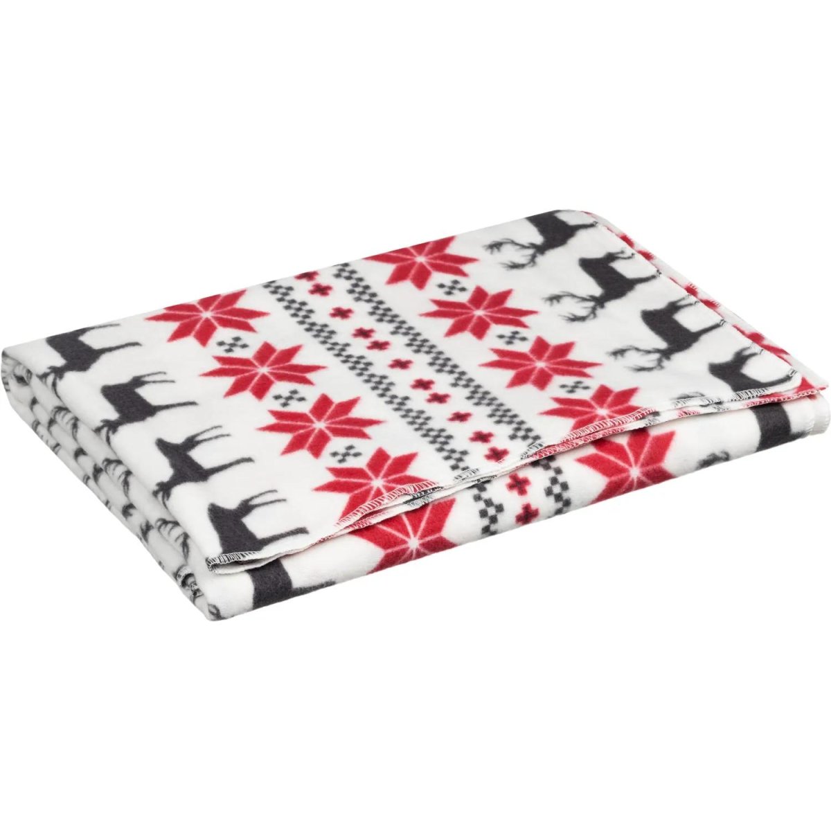 Плед флис Luscan, 130х170 см, 160 г/м2, олени разноцветный