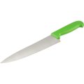 Нож поварской лез 254 мм  толщ 2 мм  3Cr13  зел пластиковая ручка