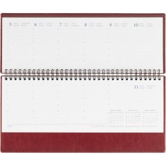 Планинг датированный 2026, бордо, 303х150 мм, 120стр, АТТАСНЕ Agenda