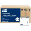 Бумага туалетная листовая д/дисп Торк/Tellus ТЗ 1сл 250л 40 пач/уп_114272