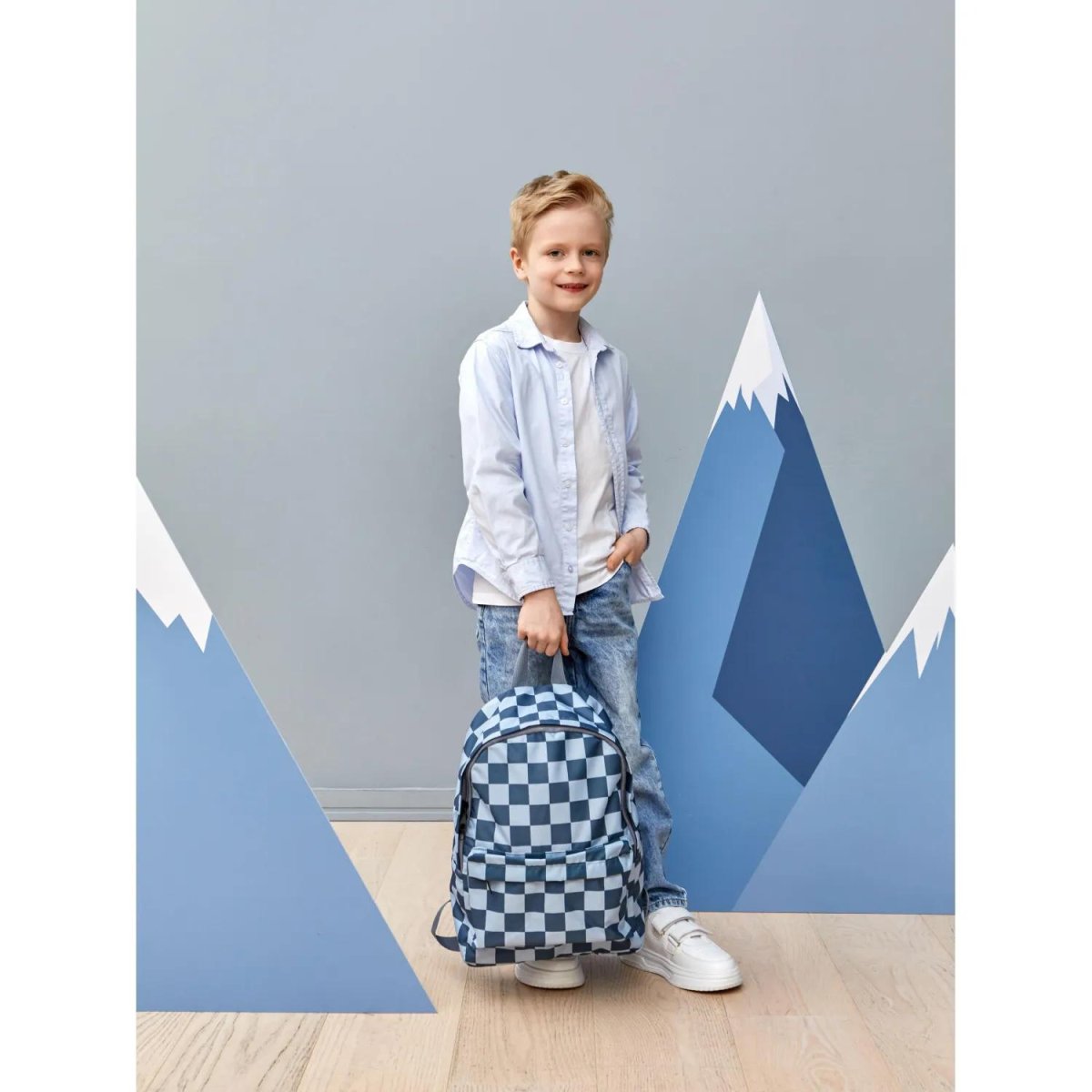 Рюкзак школьный Комус Класс  Light Шахматка,, 1 отд