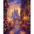 Картина по номерам на картоне 40x50 см Волшебный замок Кпн-398