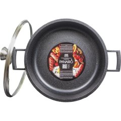 Жаровня 28см с крышкой Panairo Raitens induction, индукция