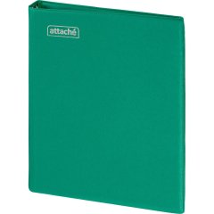 Бизнес-тетрадь А5 160л  ATTACHE, на кольцах,зеленый, обложка ПВХ