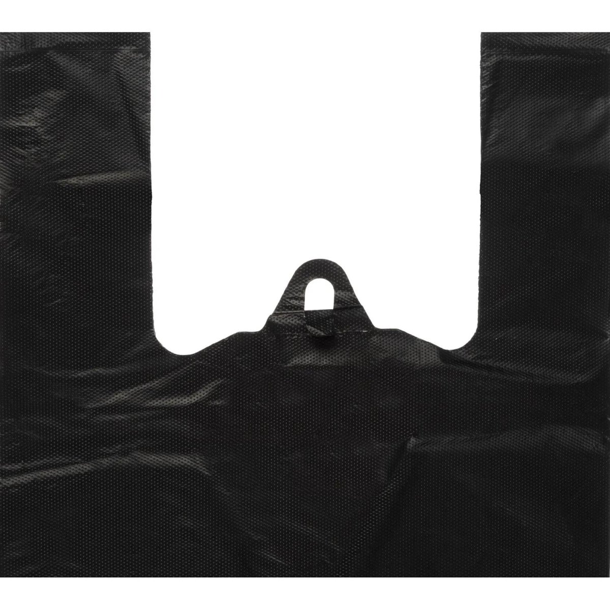 Пакет-майка ПНД 40+18x70 см, черный, усиленный, 45 мкм, 50 шт./уп