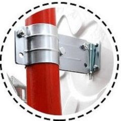 Зеркало дорожное сферическое, уличное 1000 мм, с козырьком