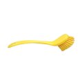 Щетка для мытья посуды FBK, удлинненная полужесткая 225х35мм желтая 10466-4