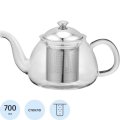 Чайник заварочный 700мл Майин с фильтром,боросил.стекл,нерж ста(AX831)