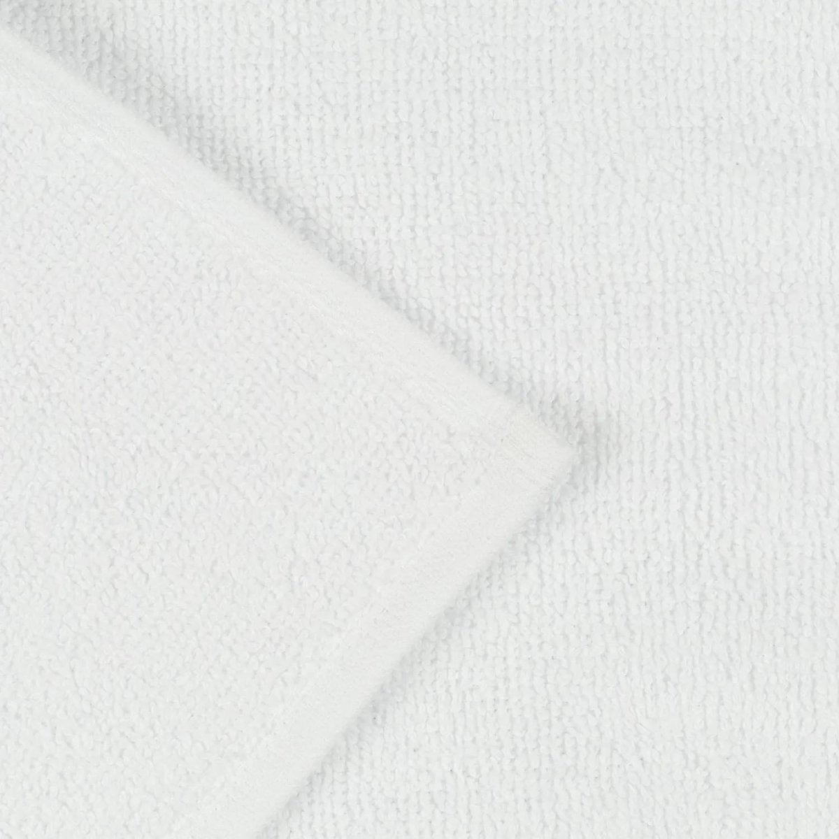 Полотенце Luscan махровое 30х30, 450 гр/м2, Oтель белый, Турция, 10 шт/уп