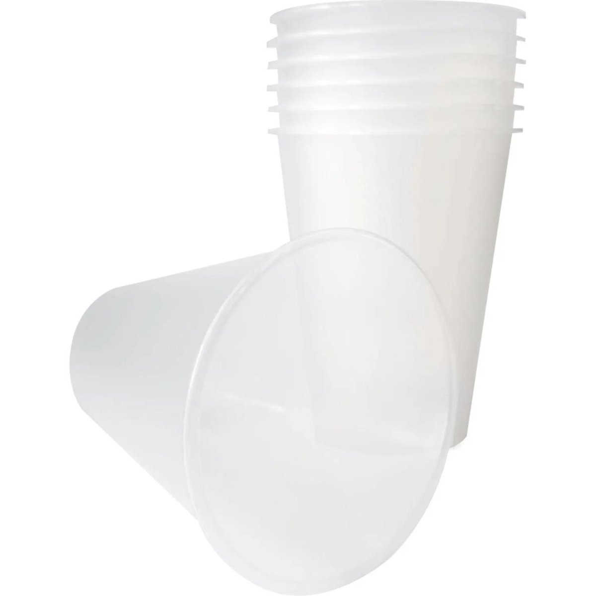 Стакан одноразовый 375 мл, диз. Bubble Cup, прозр, матовый,ПП,25 шт/уп