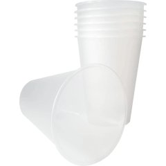 Стакан одноразовый 375 мл, диз. Bubble Cup, прозр, матовый,ПП,25 шт/уп