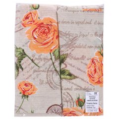 Полотенце кух. вафельное 45x60 160 гр/м2, Винтаж ассорти, 10 шт