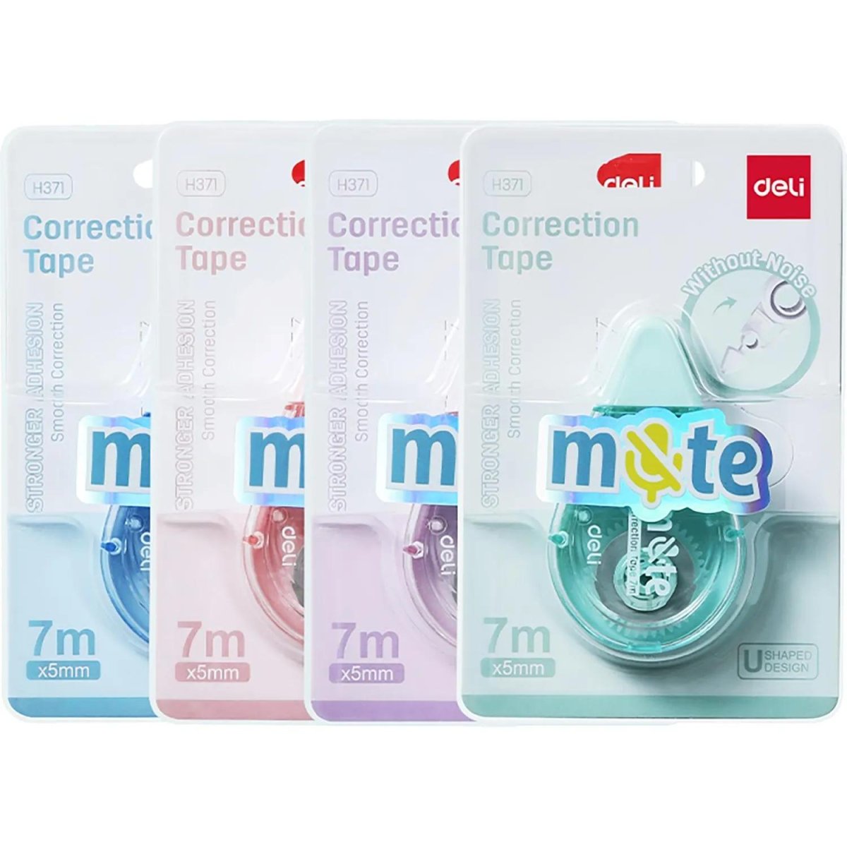 Корректирующая лента Deli MUTE, 5ммx7м, бесшумная, в асс,EH371