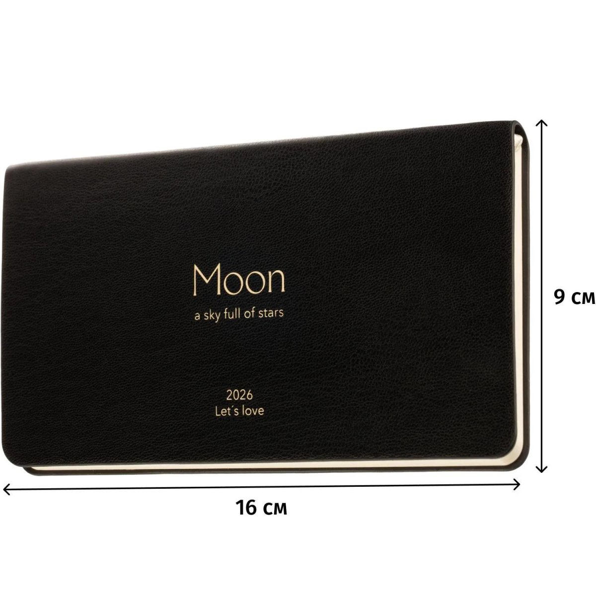 Еженедельник датированный 2026 IF 16х9см 64л, мягкий, Universe I1840/black