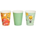 Стакан одноразовый бум 1-сл.350 мл d-90мм ИНСАЙТ (MIX) 50шт/уп