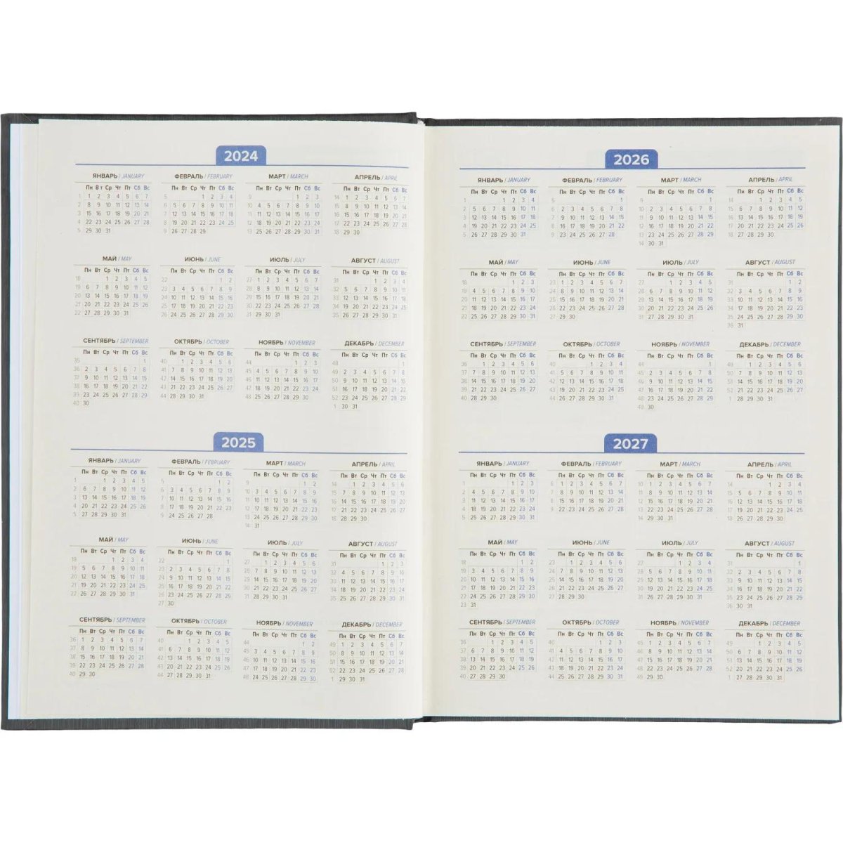 Ежедневник недатированный Attache Rain, А5, 160 л, черный