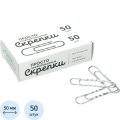 Скрепки Глобус 50мм, гофрированные, 50 шт/уп, Г50-50