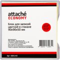 Блок для записей в подставке ATTACHE ЭКОНОМ в стакане 9х9х5 цветной 60-80 г