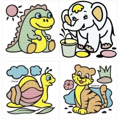 Раскраска серии Водная раскраска,набор  4шт, 9785912889677