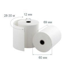 Ролики для касс из офсета 69мм(диам.60,вт.12) 10шт./уп. 7уп/кор