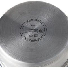 Сотейник 1,7л, нержавеющая сталь, тройное дно, d=195, h=68, индукция