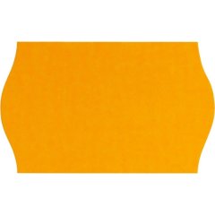 Этикет-лента 26х16 оранж волна 1000шт/рул 10рул/уп