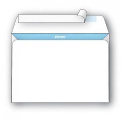 Конверт белый С6 стрип 114х162 80г КОМУС 100шт/уп 12уп/кор