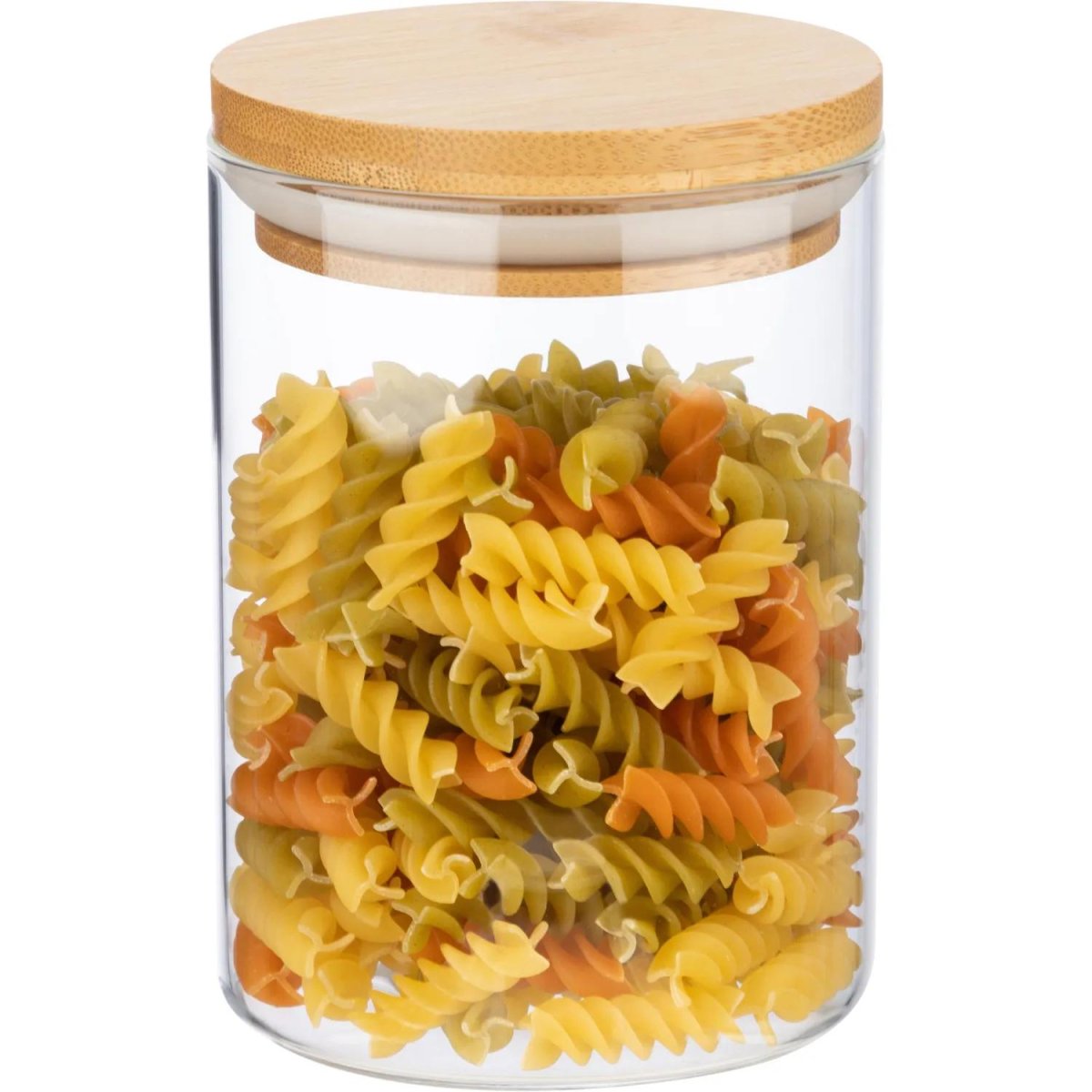 Банка стеклянная для сыпучих продуктов с крышкой BAMBU, 0,6 л