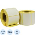 Термоэтикетки ЭКО 58х40, 700 шт/рул, вт. 40, 36 рул/уп