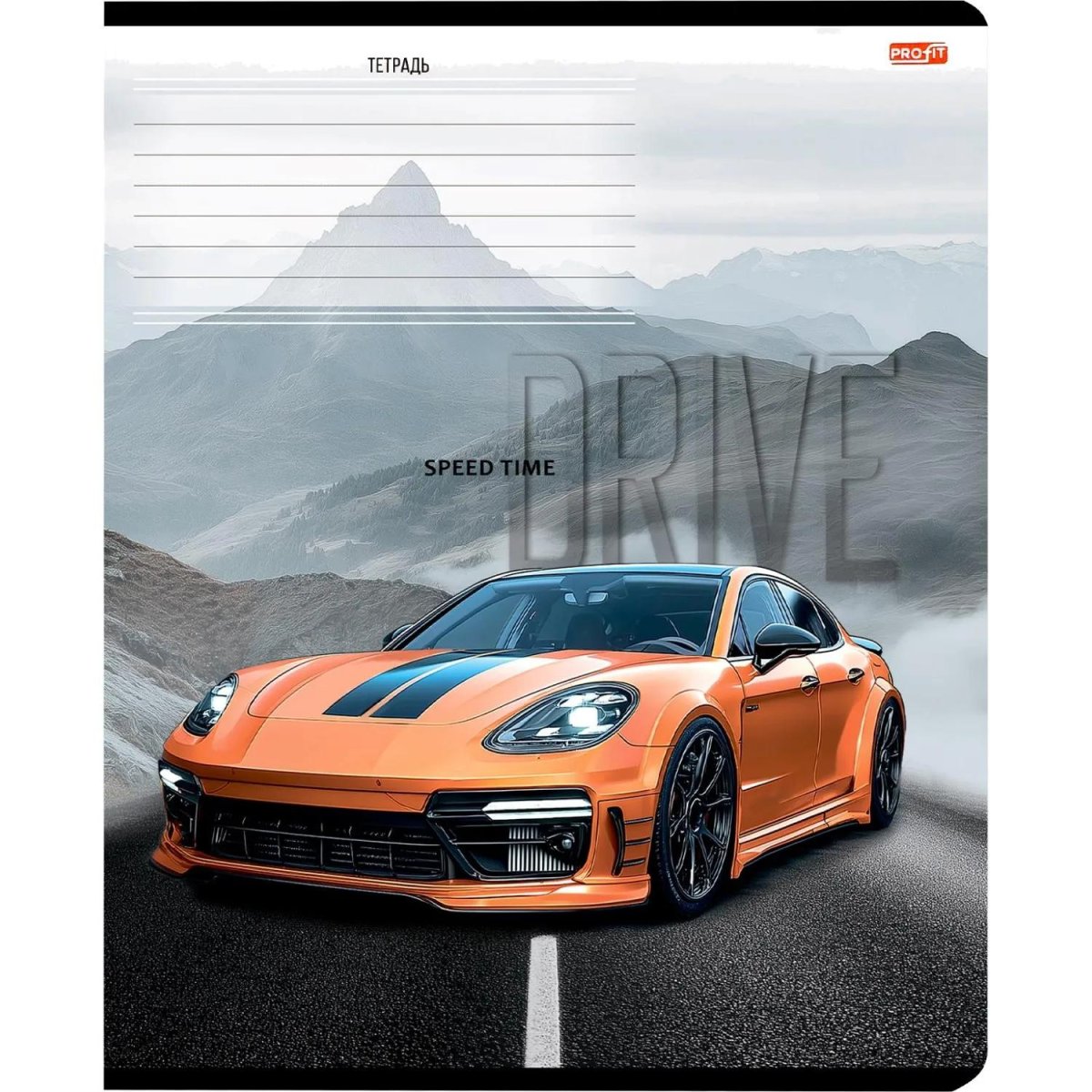 Тетрадь КЛЕТКА 12л. РАЗНЫЕ АВТОМОБИЛИ - 27 цвет. мелов.обл.ассорти 12-0915