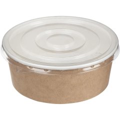 Крышка PET OSQ Round Bowl 750/1000MP (плоская), 155x18мм, прозрач.,270шт/уп