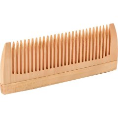 Расческа - гребень Lei, деревянный, без ручки, 27 зубьев