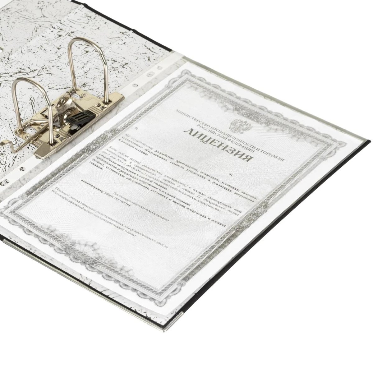 Папка-регистратор 75мм Attache А4, черная РР/бумага, мет уголок