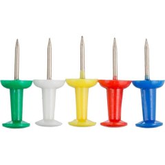 Кнопки силовые д/пробковых досок ATTACHE,плаcтик,ассорти,европодвес,30шт/уп