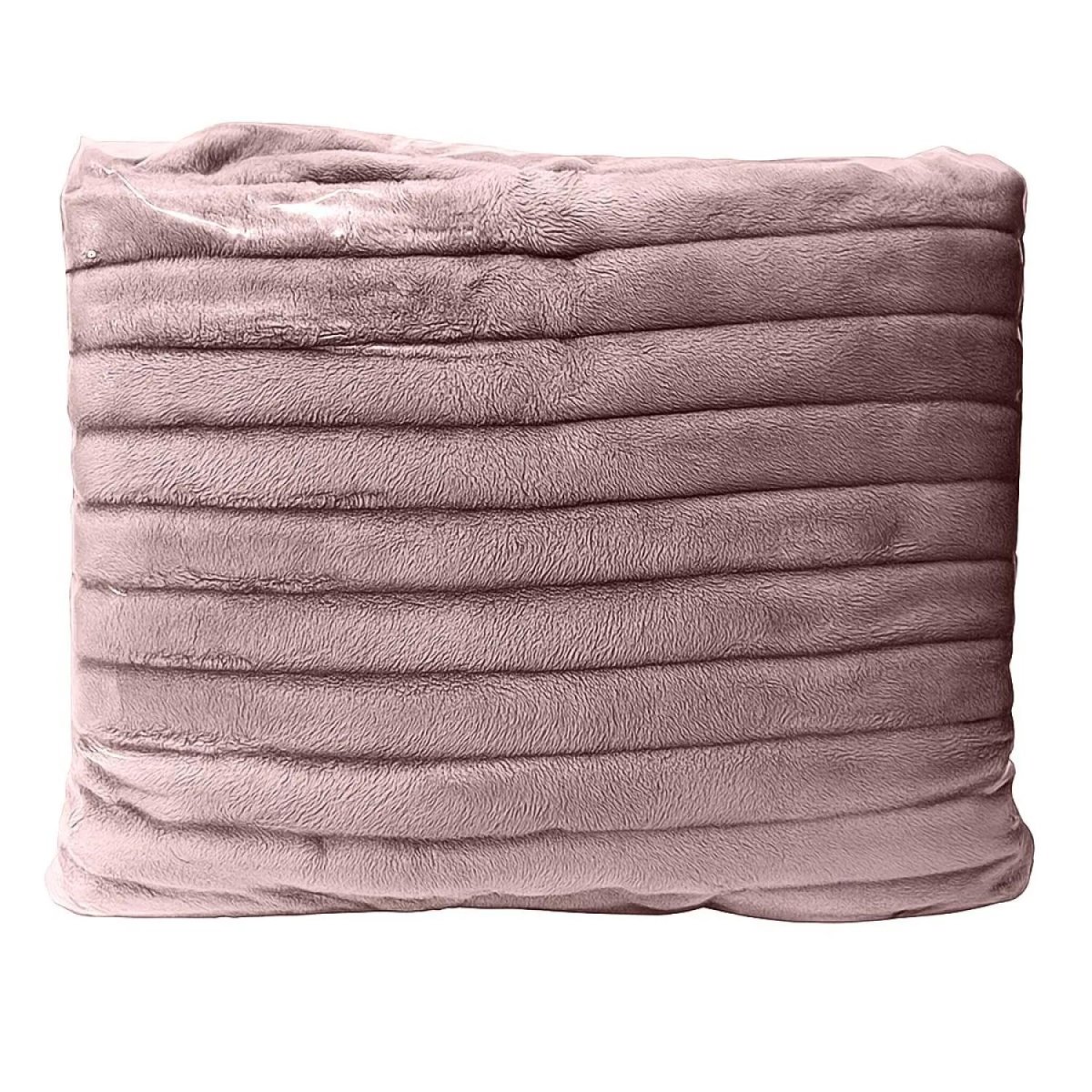 Покрывало 200х220 BRAVO Family велсофт Волна г/к №91 пудровый в пакете