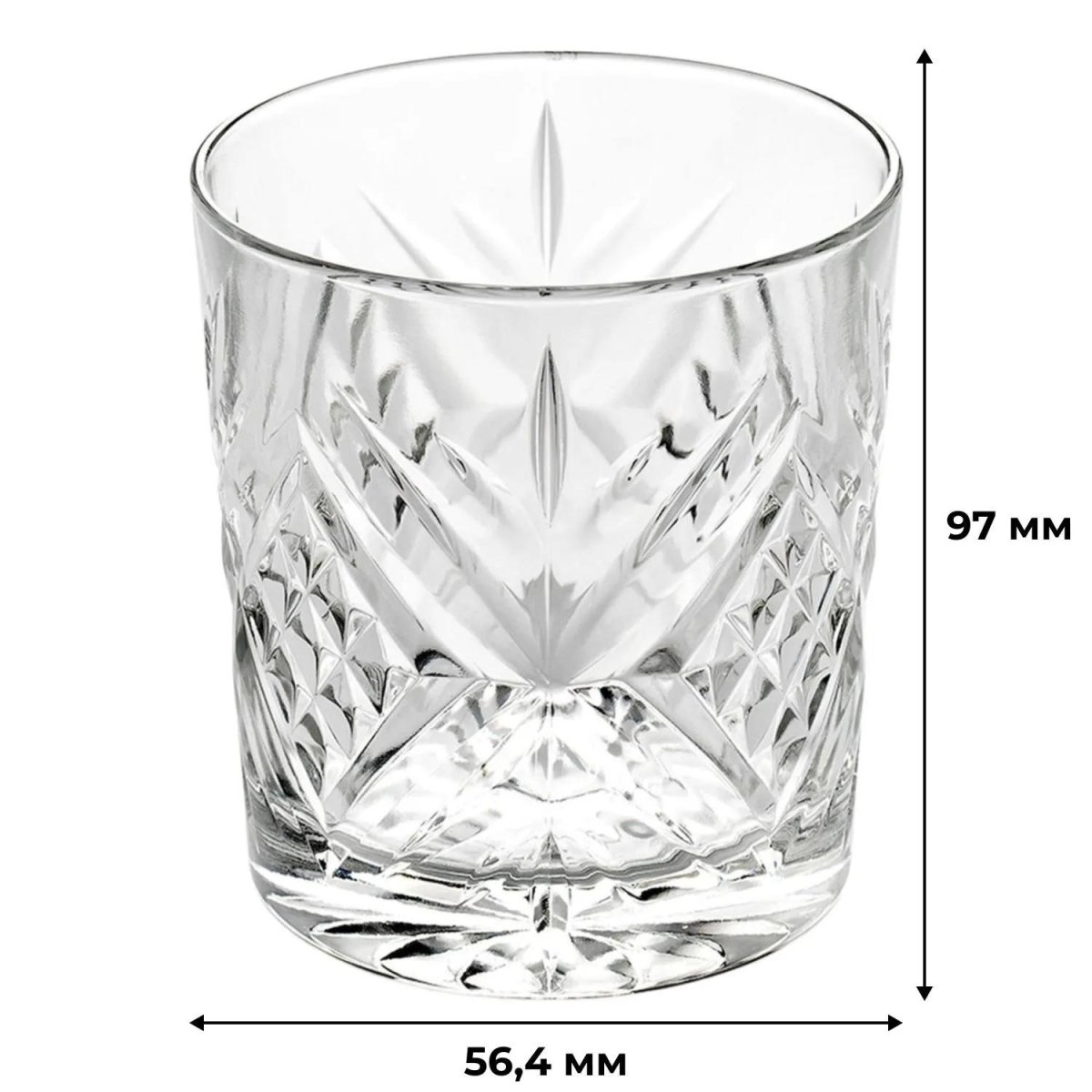 Стакан низких для виски ВРЕМЯ ДЕГУСТАЦИЙ 4шт 300мл (P9244)
