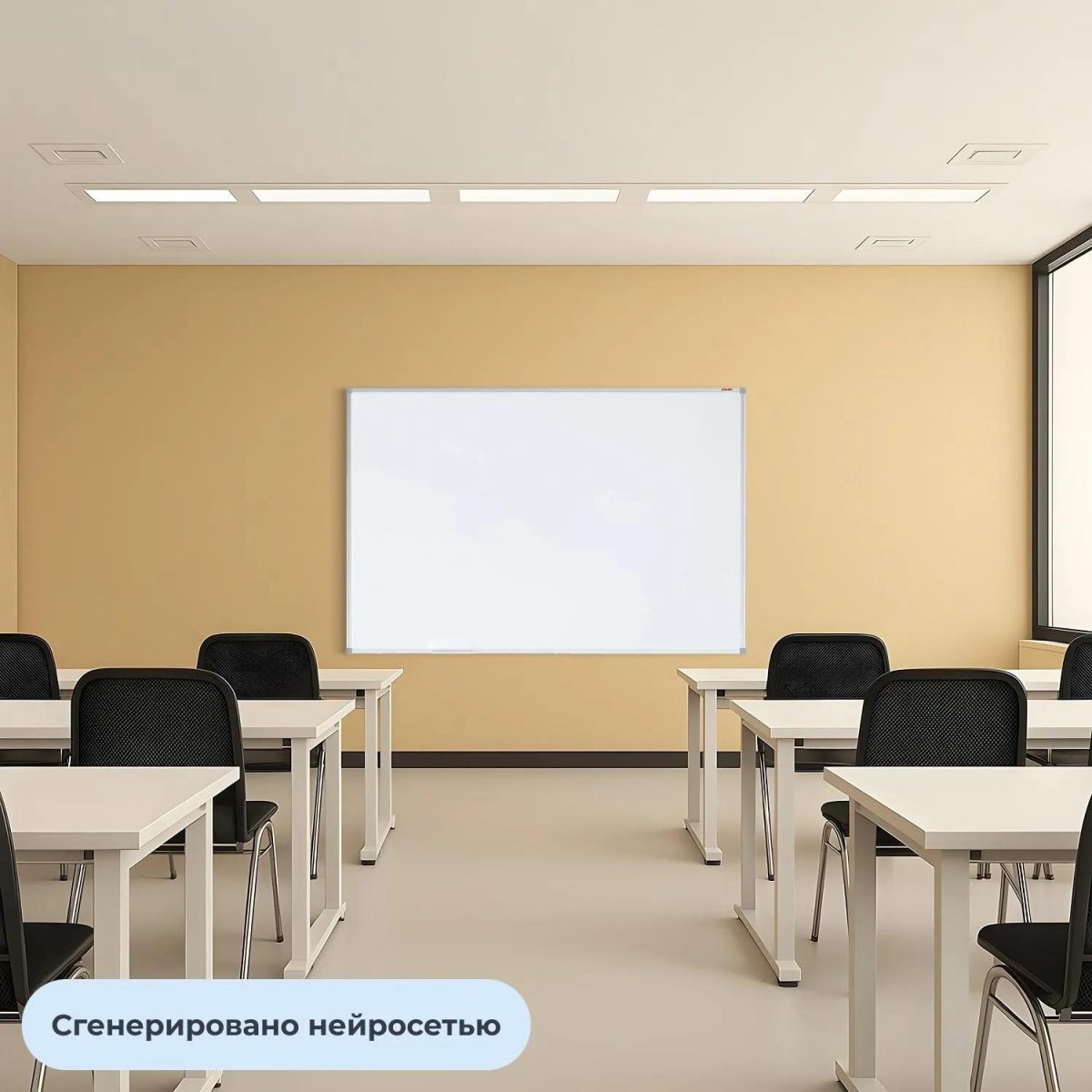 Доска магнитно-маркерная 100х150 эмаль Комус Premium алюмин. рама Россия